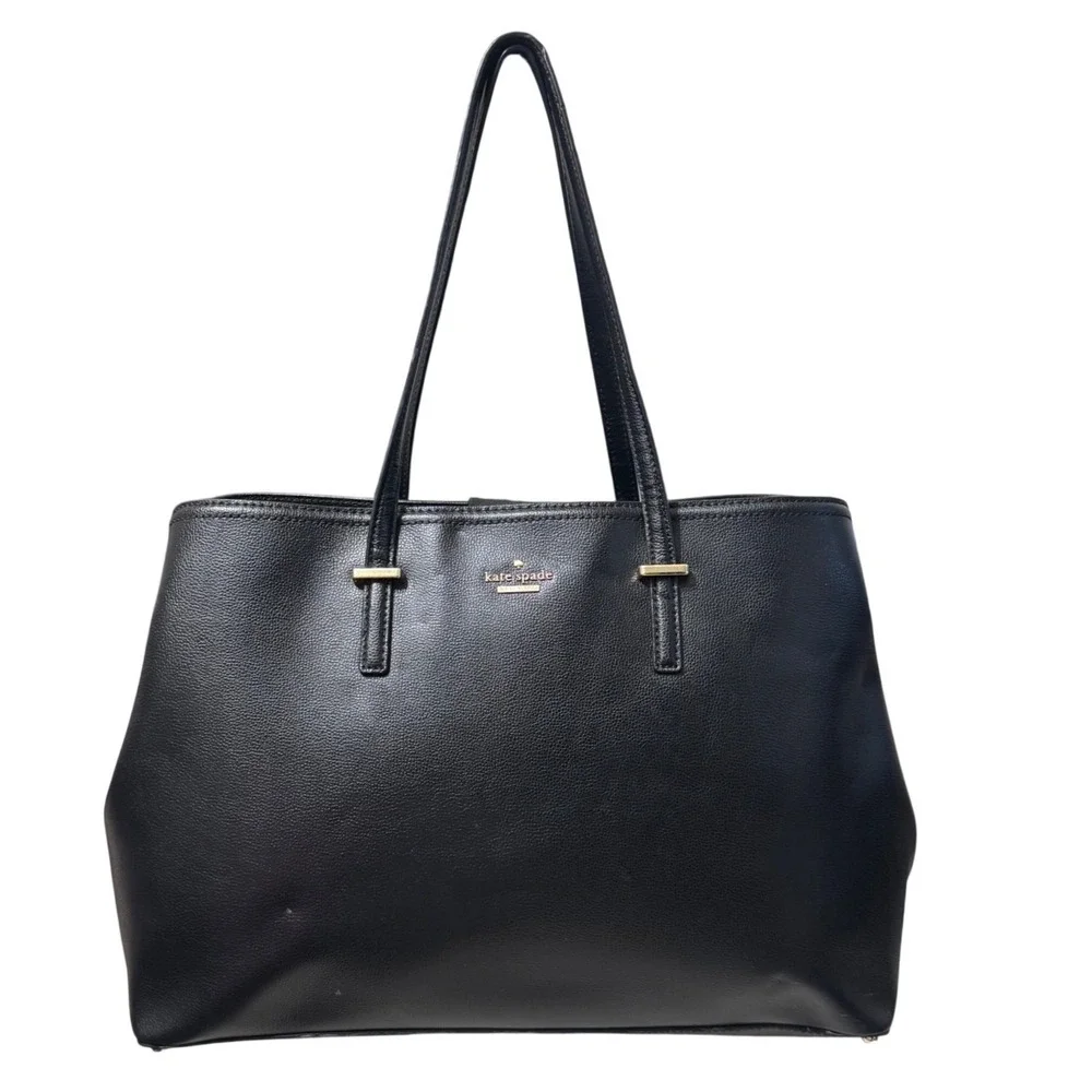 Kate Spade Wellesley Elena Shoulder Satchel Bag Women Black Leather